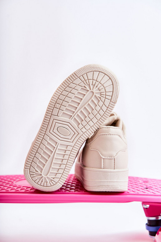 Children's Sport Shoes With Velcro Beige Elike