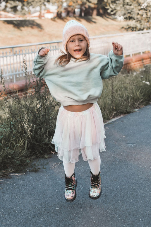 Children's Warm Boots Print Pink Dexi