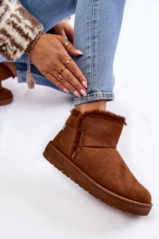 Women's Snow Boots Big Star KK274620 Brown