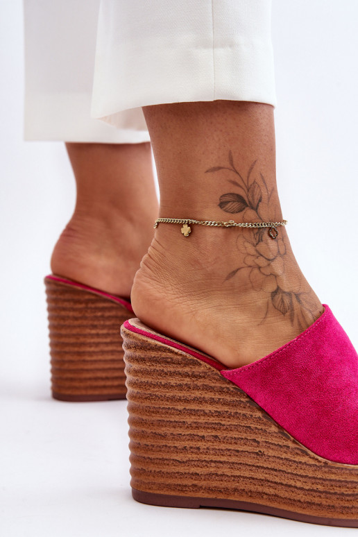 Lekkie Klapki Na Masywnej Platformie Fuksja Good Vibe