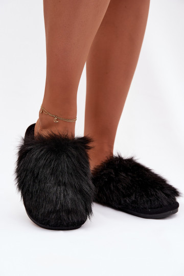 Furry Women's Slippers Black Katrisse