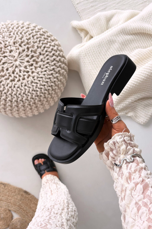 Women's Flats on Low Heel Black Lorania