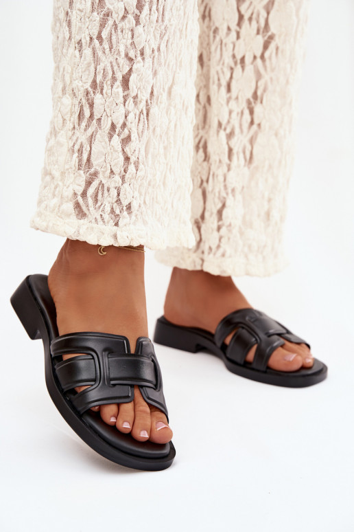 Women's Flats on Low Heel Black Lorania