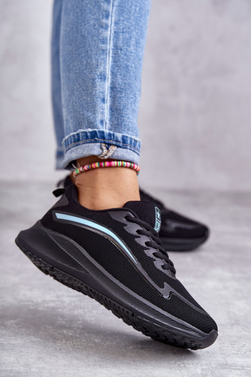 Women's Fashionable Sport Shoes Sneakers Black Ida