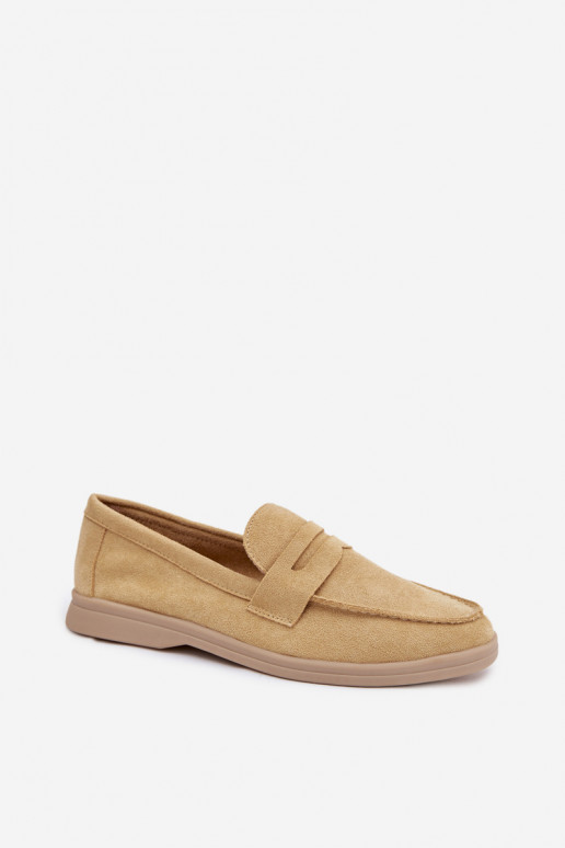 Women's Loafers Made of Eco Suede Yellow Renelia