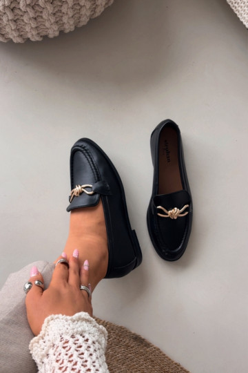 Women's Loafers With Decorative Detail Black Rosynne 2