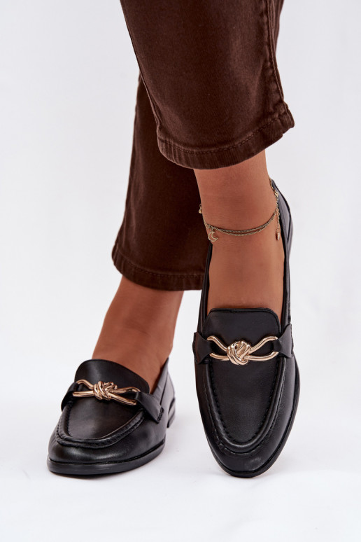 Women's Loafers With Decorative Detail Black Rosynne