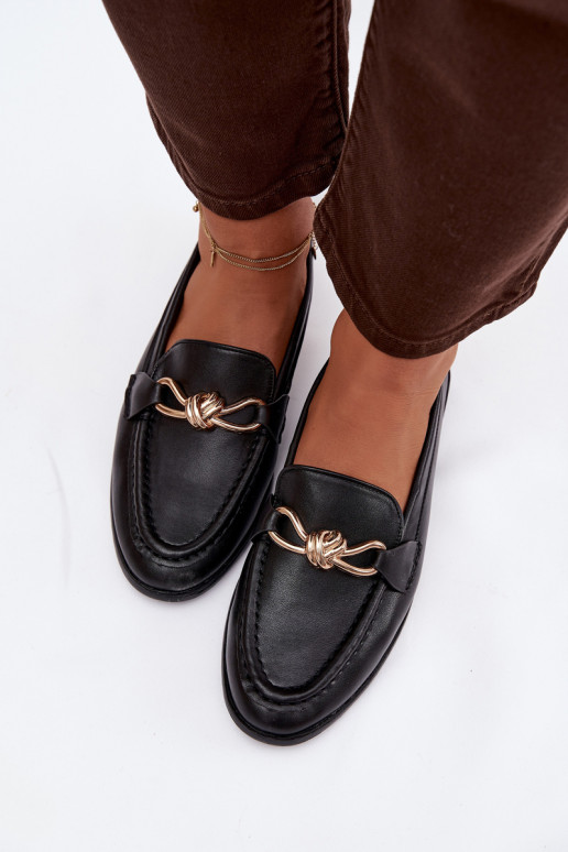 Women's Loafers With Decorative Detail Black Rosynne