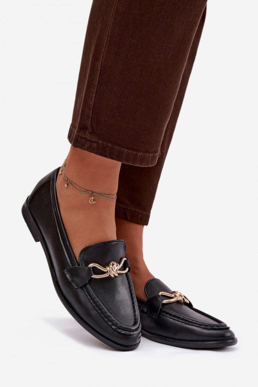Women's Loafers With Decorative Detail Black Rosynne