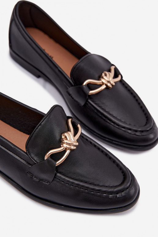 Women's Loafers With Decorative Detail Black Rosynne