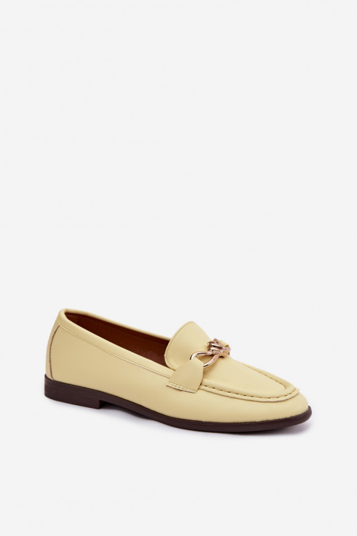 Women's Loafers with Decorative Detail Yellow Rosynne