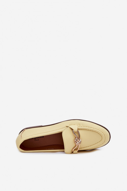 Women's Loafers with Decorative Detail Yellow Rosynne