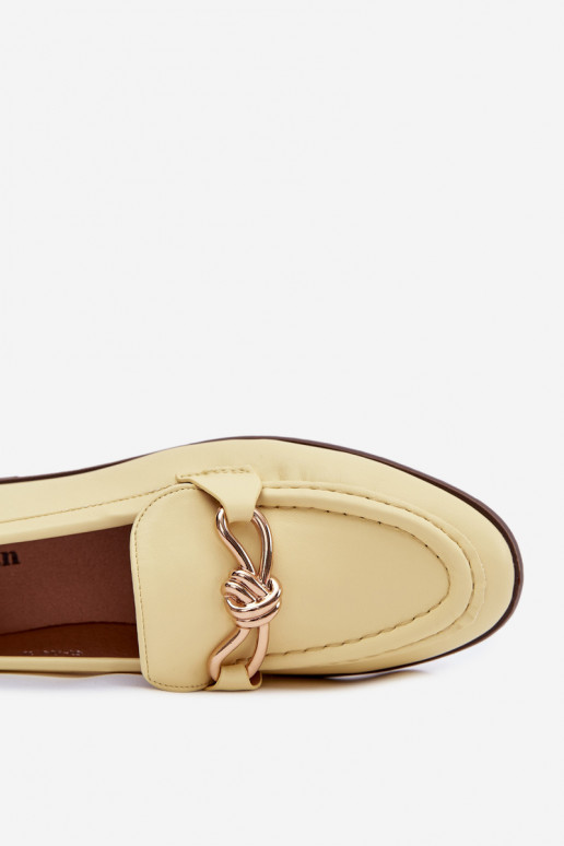 Women's Loafers with Decorative Detail Yellow Rosynne