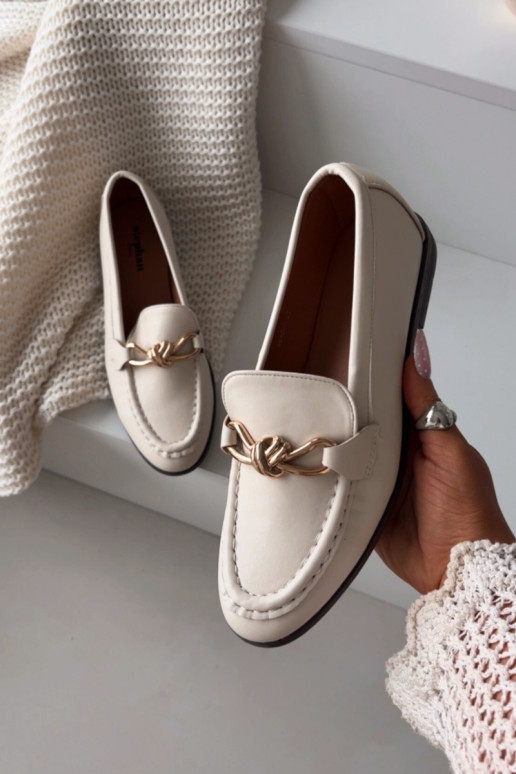 Women's Loafers with Decorative Detail Light Beige Rosynne