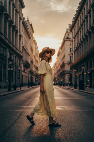 Women's Slippers With Gold Buckle Black Fiorisse 2