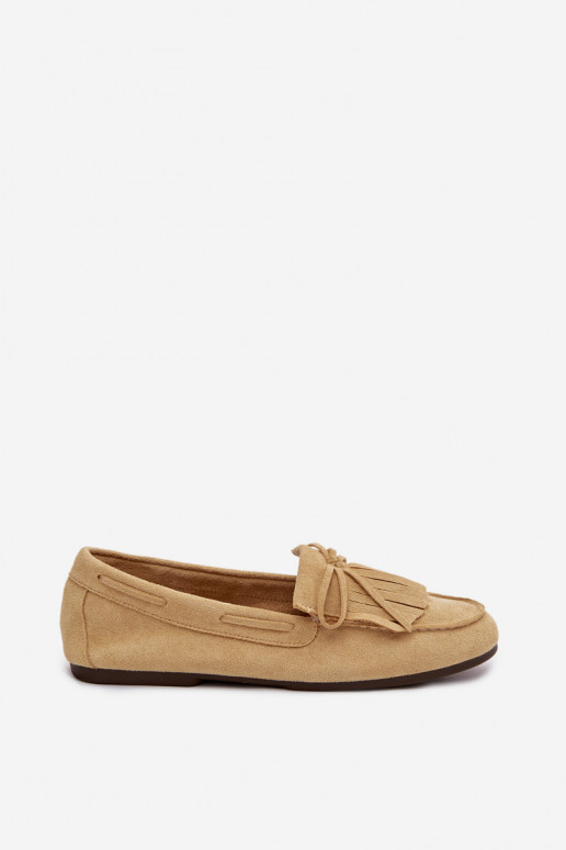 Women's Moccasins With Fringes Yellow Janelisse