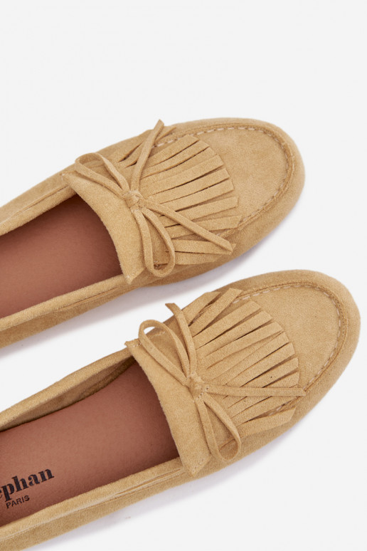 Women's Moccasins With Fringes Yellow Janelisse