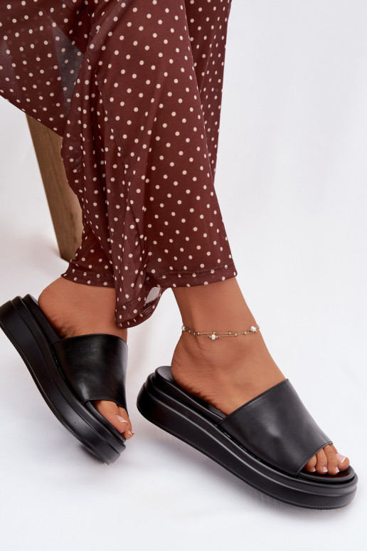Women's Platform Sandals Black Tanelisse