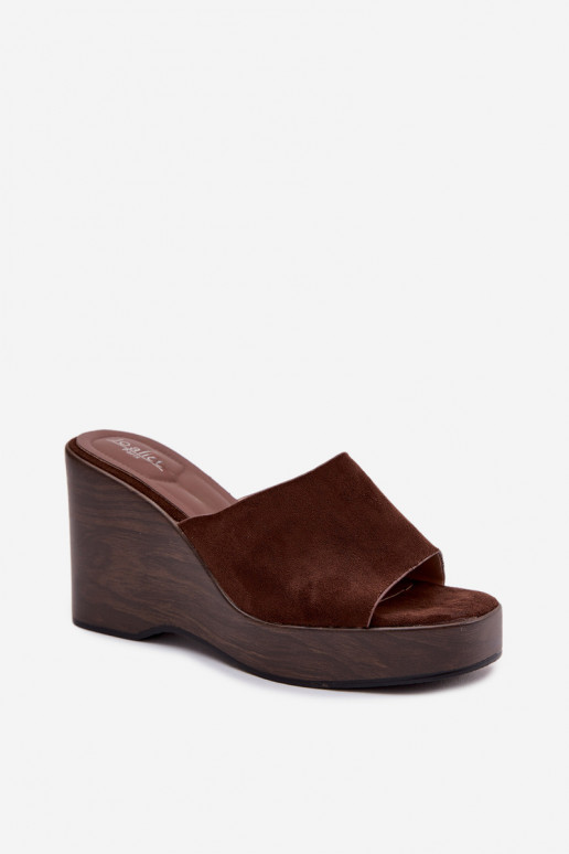Women's Wedge Sandals Chocolate Ravelia