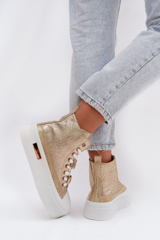 Women's Platform Sneakers with Pins Gracella