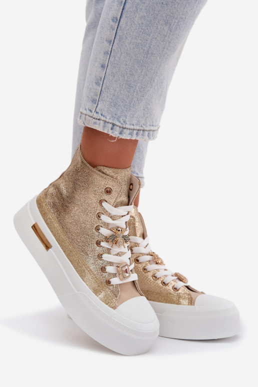 Women's Platform Sneakers with Pins Gracella