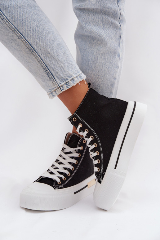 Women s Platform Sneakers Black Meloria