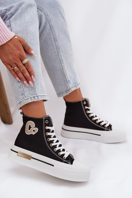 Women s Platform Sneakers Black Meloria