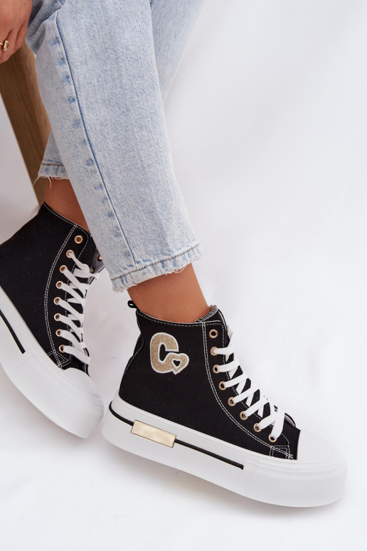 Women s Platform Sneakers Black Meloria
