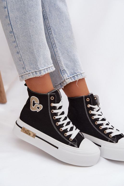 Women s Platform Sneakers Black Meloria