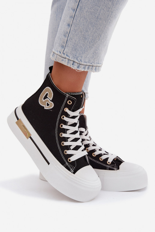 Women s Platform Sneakers Black Meloria