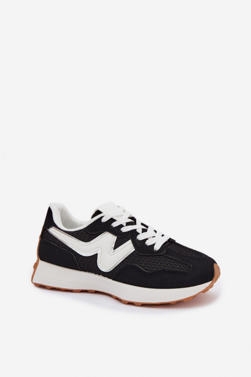 Buty Sportowe Damskie Na Platformie Czarne Janelora