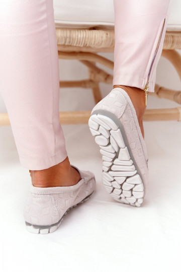 Women s Leather Loafers RIO FLORE Eco-Friendly Beige 2