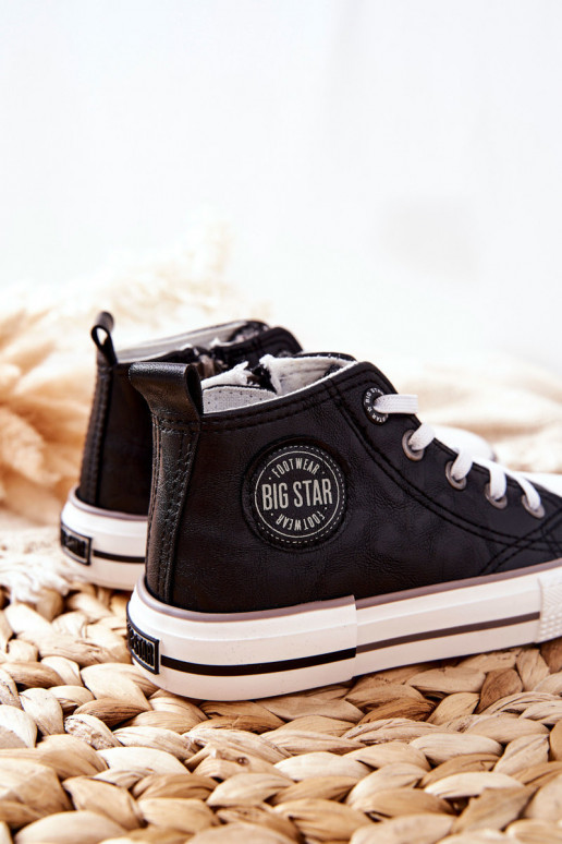 Dziecięce Wysokie Trampki BIG STAR II374003 Czarne