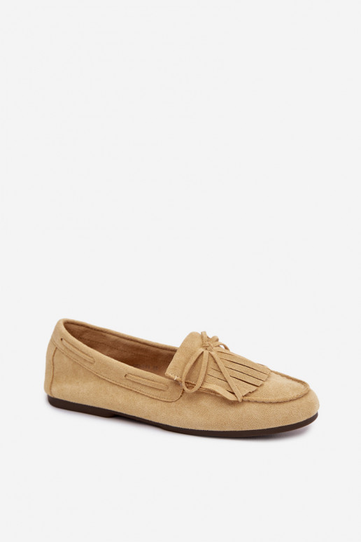 Women's Moccasins With Fringes Yellow Janelisse