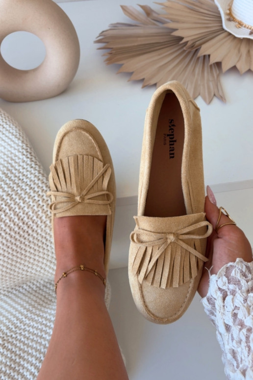 Mokasyny DamskiewithFrędzlami Żółte Janelisse