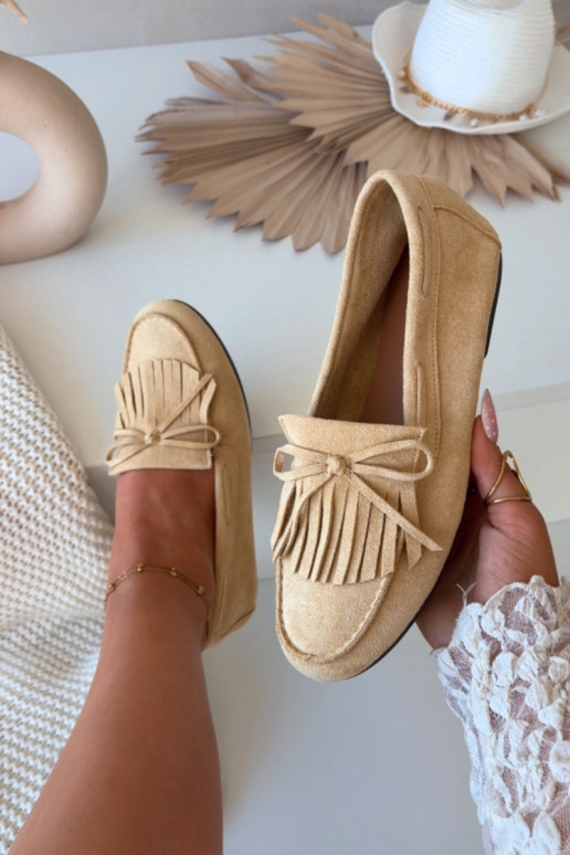 Women's Moccasins With Fringes Yellow Janelisse