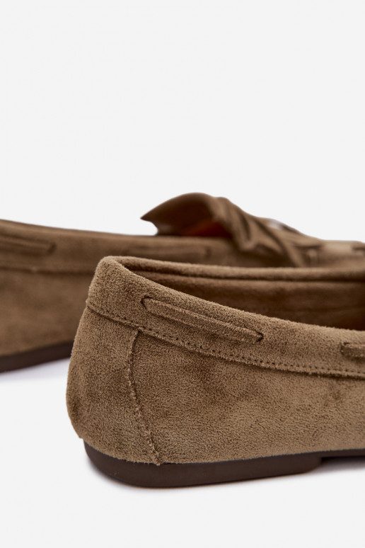 Women's Loafers with Fringes Green Janelisse