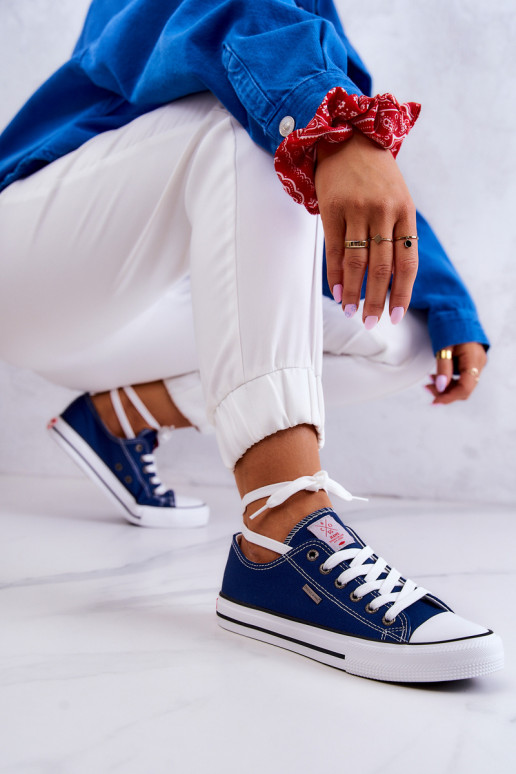 Women's Classic Sneakers Cross Jeans JJ2R4012C Navy blue