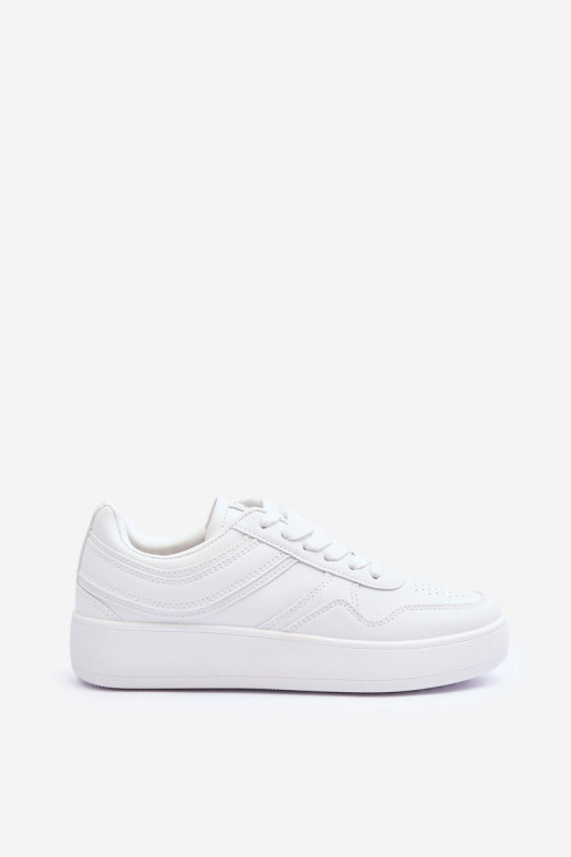 Women's Platform Sports Shoes White Pudina
