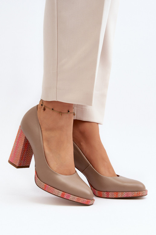 Pumps On Heel Laura Messi 2746 Beige