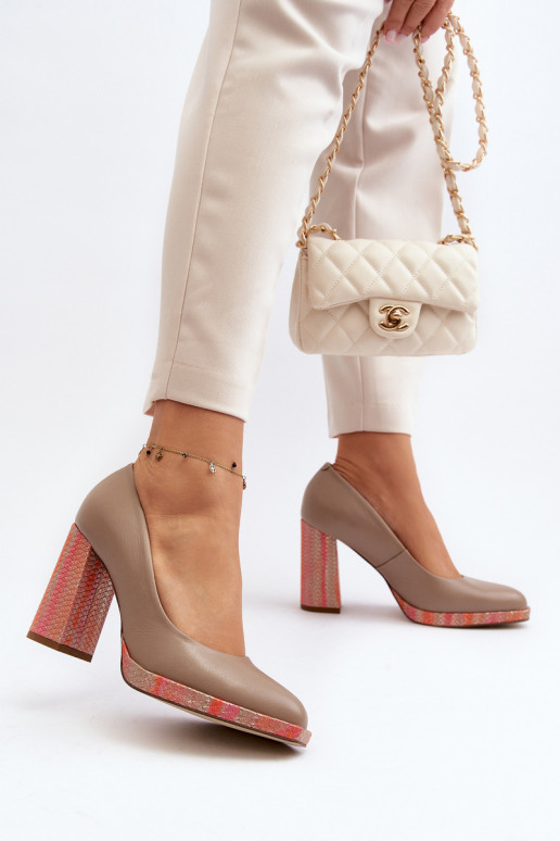 Pumps On Heel Laura Messi 2746 Beige