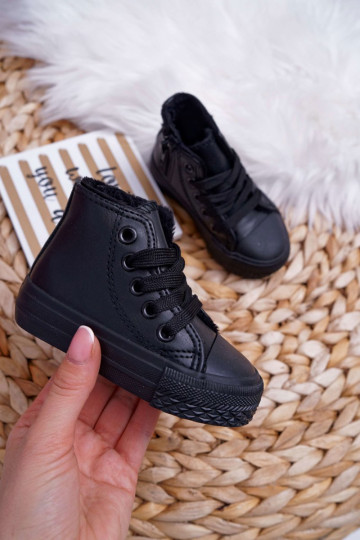 Kids Warmed High Sneakers Black Philemon