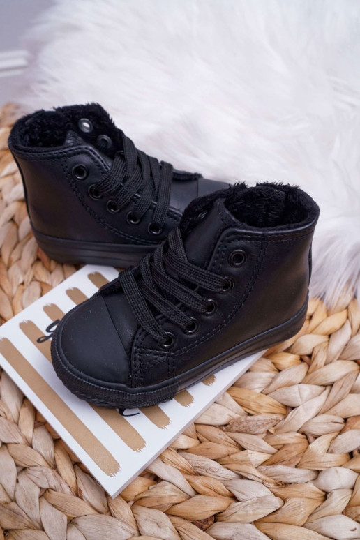 Kids Warmed High Sneakers Black Philemon