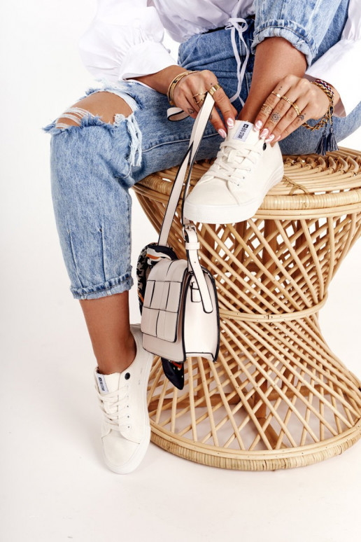 Damskie Niskie Trampki Big Star DD274451 Białe