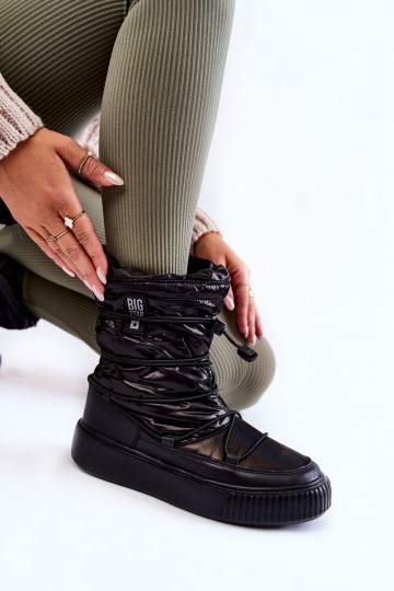 Women's insulated snow boots Big Star KK274193 Black 2