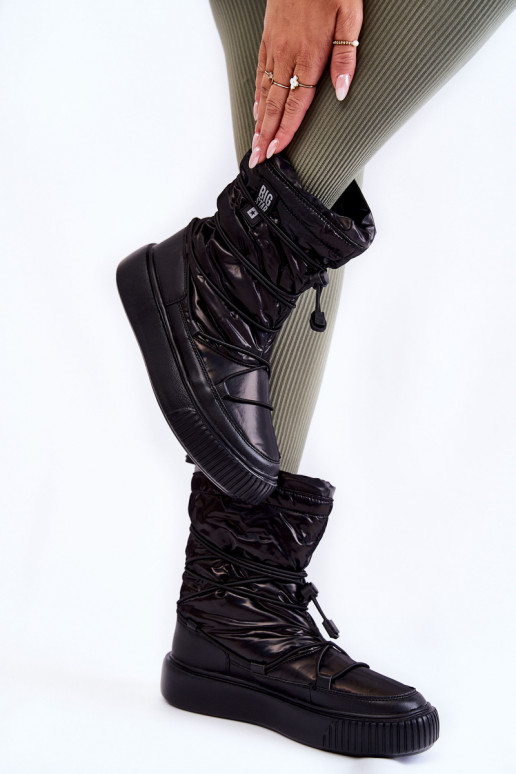 Women's insulated snow boots Big Star KK274193 Black