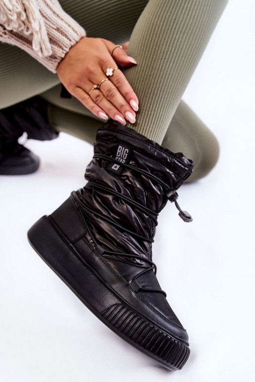 Women's insulated snow boots Big Star KK274193 Black