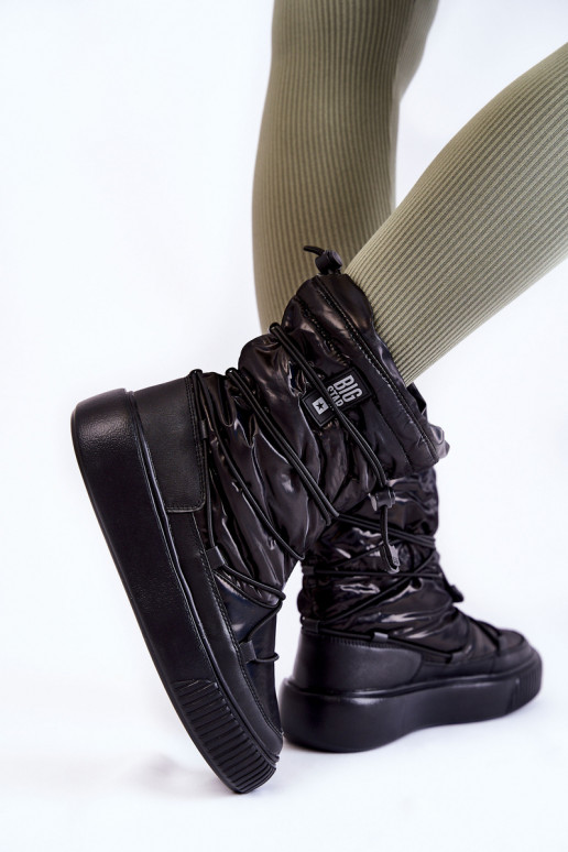 Women's insulated snow boots Big Star KK274193 Black