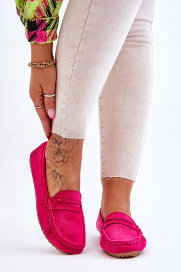 Women's Classic Suede Loafers fuchsia Ivana