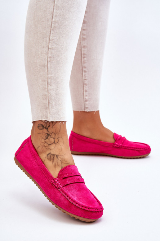 Women's Classic Suede Loafers fuchsia Ivana